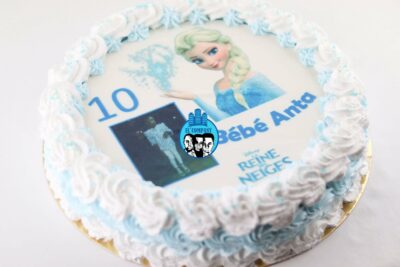 Gateau Vanille Enfant Reine des neiges